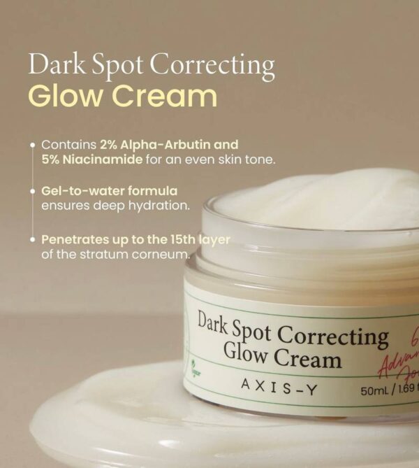 AXIS-Y Dark Spot Correcting Glow Cream 50ml كريم توهج لتصحيح البقع الداكنة