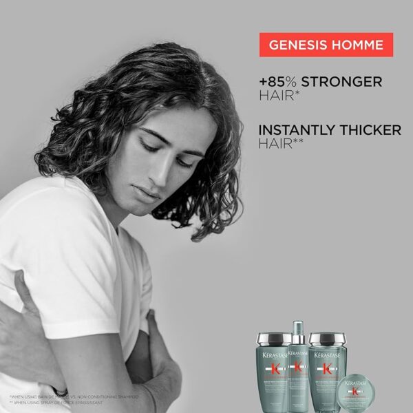 Kérastase Genesis Homme Men’s Shampoo, Daily Purifying Fortifying Shampoo 250ml شامبو كيراستاس جينيسيس أوم للرجال، شامبو منقي ومقوي يومي