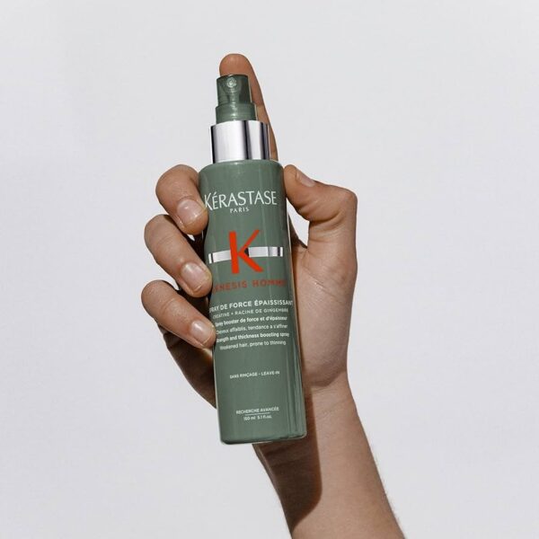 Kérastase Genesis Homme, Strength and Thickness Boosting Hair Spray 150ml كيراستاس جينيسيس للرجال ، بخاخ لتعزيز قوة وسمك الشعر