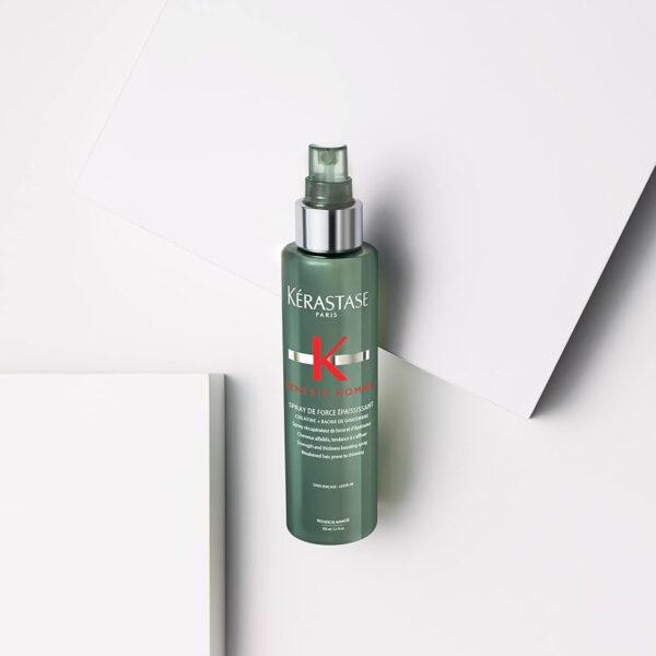 Kérastase Genesis Homme, Strength and Thickness Boosting Hair Spray 150ml كيراستاس جينيسيس للرجال ، بخاخ لتعزيز قوة وسمك الشعر