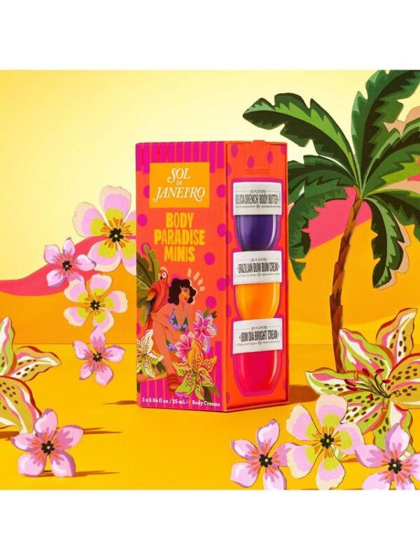 Sol de Janeiro Body Paradise Minis Skincare Gift Set مجموعة هدايا العناية بالبشرة بودي بارادايس مينيس