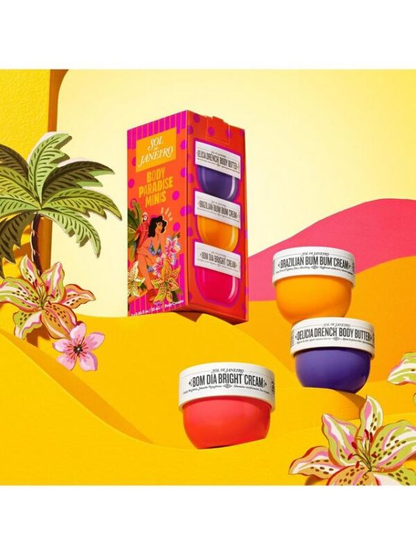 Sol de Janeiro Body Paradise Minis Skincare Gift Set مجموعة هدايا العناية بالبشرة بودي بارادايس مينيس