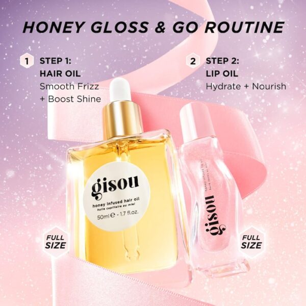 Gisou Honey Gloss & Go Duo Value Set جيسو مجموعة هاني جلوس آند جو ديو القيمة