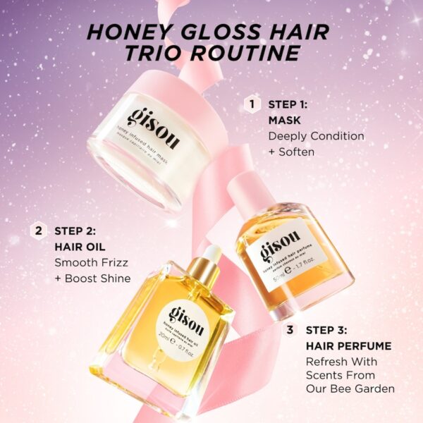 GISOU HONEY GLOSS HAIR TRIO ثلاثية الشعر اللامعة بالعسل