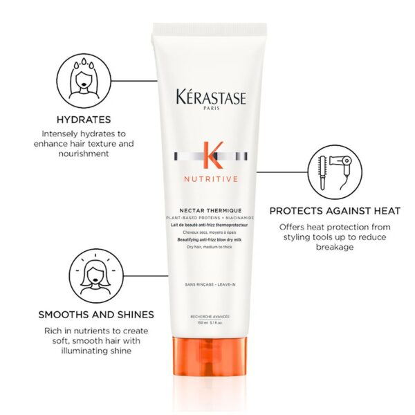 Kérastase NECTAR THERMIQUE HEAT PROTECTING CREAM 150ml كريم نكتار ثيرميك للحماية من الحرارة