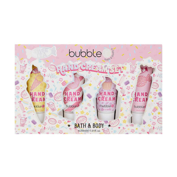 BUBBLE T COSMETICS Sweetea Hand Cream Gift Set (4 x 30ml) مجموعة العناية باليدين