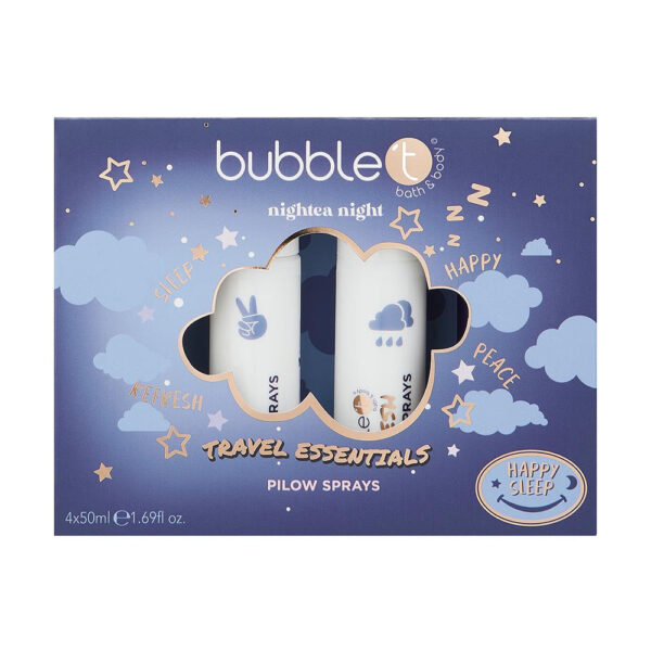 BUBBLE T COSMETICS Pillow Mist Set - Nightea Night Travel Essentials مجموعة معطرات الوسادة