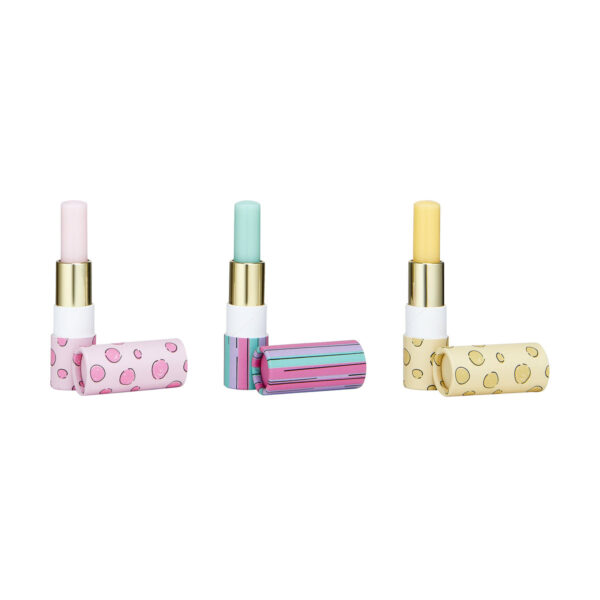 BUBBLE T COSMETICS Lip Balm Gift Set - Cartoon Edition (3 x 3.5g) مجموعة العناية بالشفاه