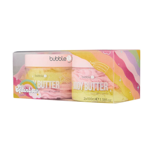 BUBBLE T COSMETICS Rainbow Tea Body Butter Gift Set (2 x 100g) مجموعة زبدة الترطيب للجسم