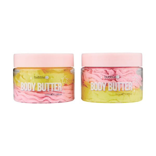 BUBBLE T COSMETICS Rainbow Tea Body Butter Gift Set (2 x 100g) مجموعة زبدة الترطيب للجسم