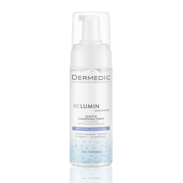 DERMEDIC MELUMIN ANTI-AGEING, DEPIGMENTING GENTLE CLEANSING FOAM 170 ML ديرمدك غسول فوم للبشرة الحساسة.