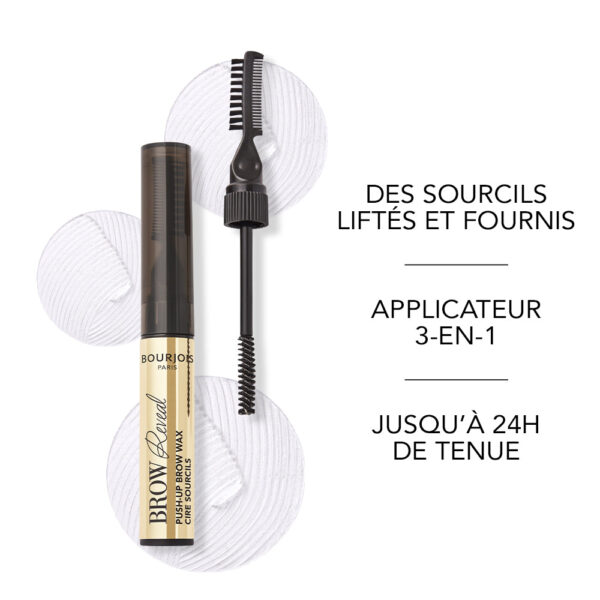 Bourjois SOURCILS BROW REVEAL WAX EFFET LAMINATION بورجوا ماسكارا حواجب