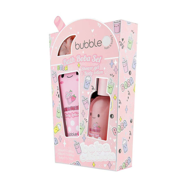 BUBBLE T COSMETICS Boba Tea Bath & Body Gift Set - Set of 3 مجموعة العناية بالجسم