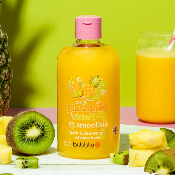 BUBBLE T COSMETICS Pineapple & Kiwi Smoothie Body Wash (500ml) جل أستحمام للجسم