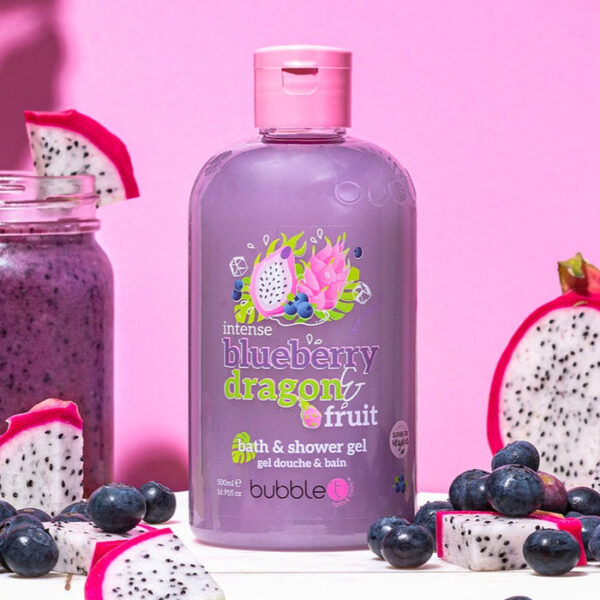 BUBBLE T COSMETICS Blueberry & Dragonfruit Smoothie Body Wash (500ml) جل أستحمام للجسم