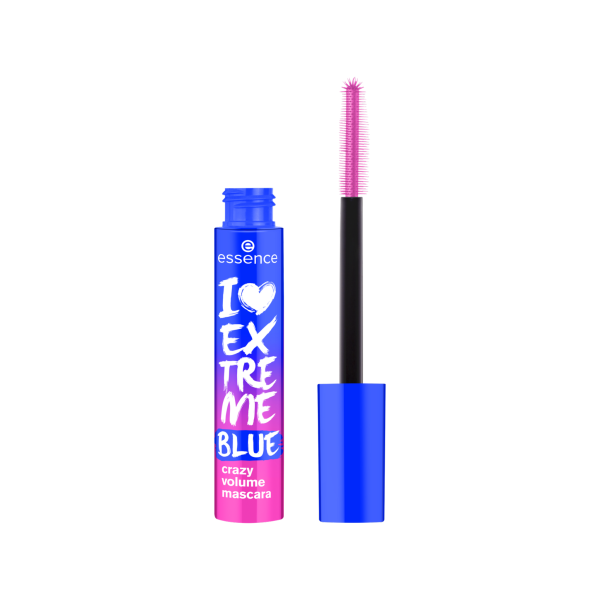 ESSENCE I LOVE EXTREME BLUE crazy volume mascara ايسنس ماسكارا زرقاء