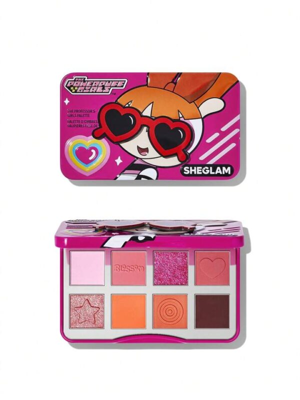 The Powerpuff Girls X SHEGLAM The Professor'S Girls Palette THE LEADER شيغلام x فتيات القوة باليت ظلال عيون القائدة