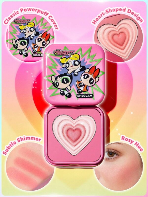 The Powerpuff Girls X SHEGLAM Tough Love Shimmer Blush-Utonium شيغلامx فتيات القوة احمر خدود