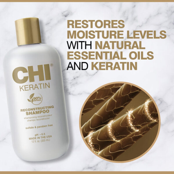 CHI Keratin Reconstructing Shampoo 335ml تشي شامبو