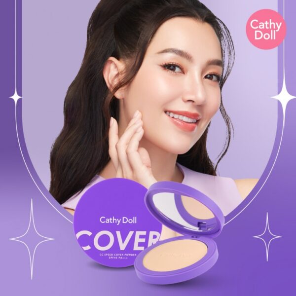 CATHY DOLL CC SPEED COVER POWDER SPF40 PA+++ كاثي دول باودر سي سي واقي من الشمس - Image 2