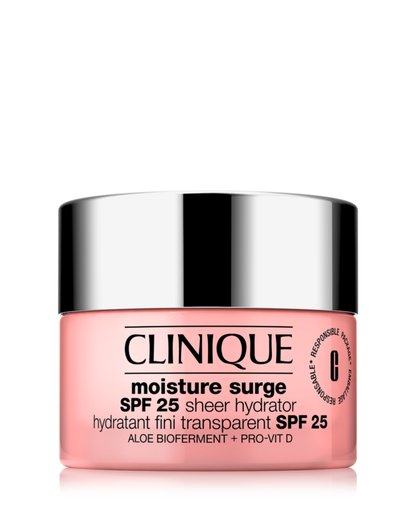 CLINIQUE Moisture Surge™ SPF 25 Sheer Hydrator مرطب شفاف مع عامل حماية حماية من الشمس