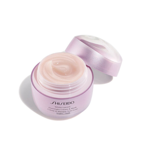 SHISEIDO WHITE LUCENT Overnight Cream & Mask 75ml شيسيدو كريم وماسك ليلي للبشرة