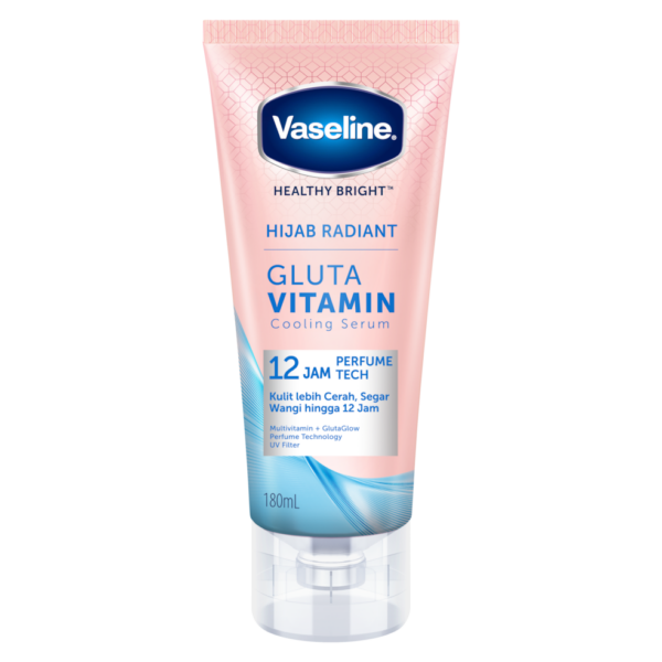 VASELINE® HIJAB RADIANT GLUTA VITAMIN COOLING BODY SERUM 180ml فازلين® سيروم الجسم المنعش بالفيتامينات والجلوتا