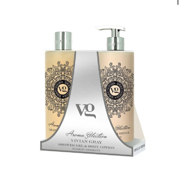 VIVIAN GRAY GRAPEFRUIT & VETIVER 2 PCS SET فيفيان جراي سيت لوشن وجل استحمام