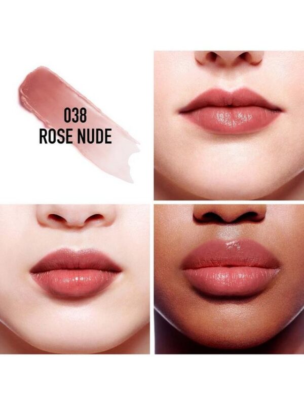 DIOR ADDICT LIP GLOW 038 Rose Nude ديور أديكت ليب جلو مرطب وملمع شفاه