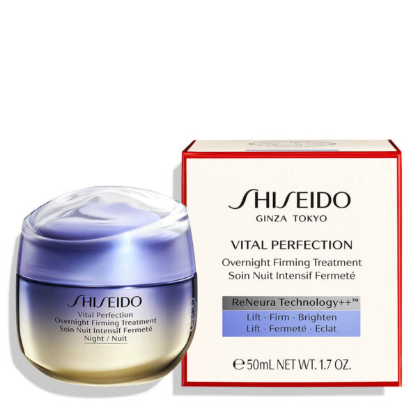 SHISEIDO VITAL PERFECTION Overnight Firming Treatment 50ml شيسيدو كريم معالج ليلي مضاد للتجاعيد