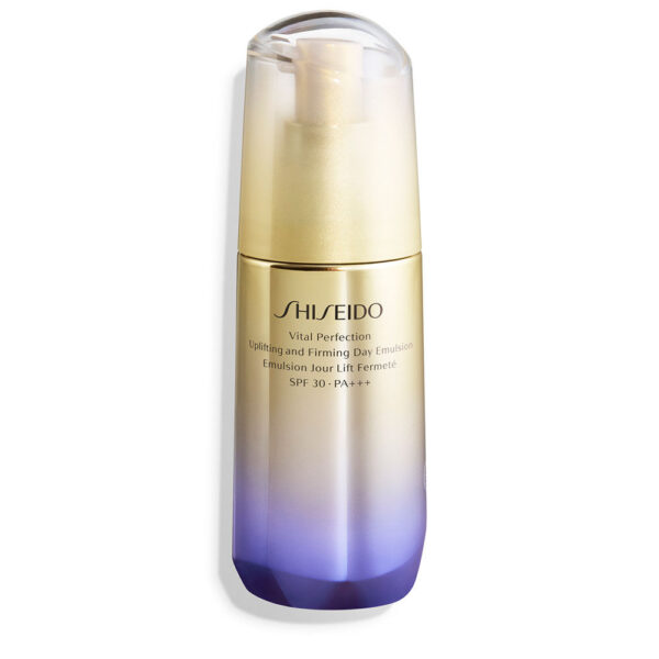 SHISEIDO VITAL PERFECTION Uplifting and Firming Day Emulsion SPF30 PA+++ 75ml شيسيدو كريم نهاري لشد البشرة والحماية من أشعة الشمس