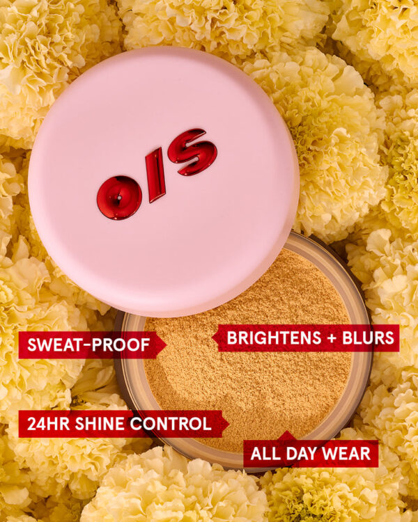 ONE/SIZE ULTIMATE BLURRING SETTING POWDER FULL /ULTRA PINK وان سايز لوس باودر