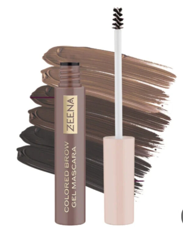 ZEENA COLORED BROW GEL MASCARA 3ML زينة جل تصفيف الحواجب مع لون