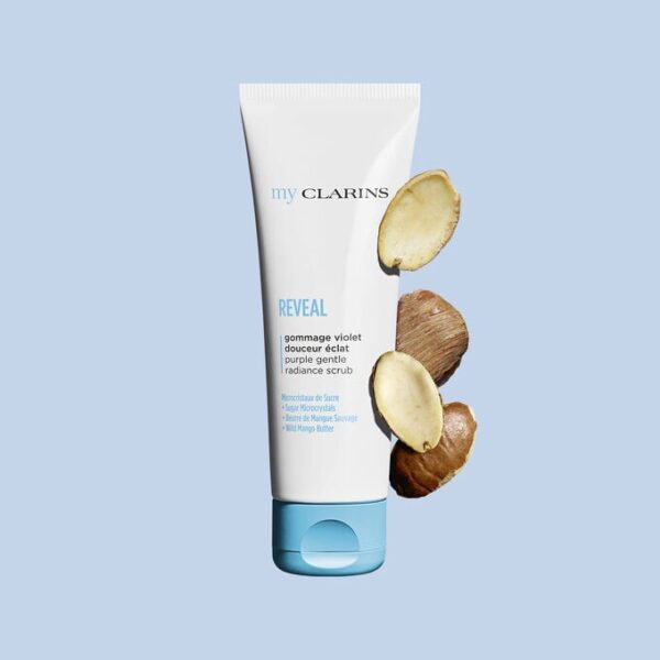 My Clarins REVEAL Purple Gentle Radiance Scrub 50ml كلارنس مقشر التألق الأرجواني اللطيف