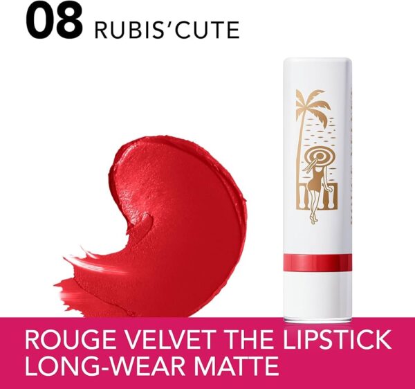 Bourjois Paris Rouge Velvet French Riviera Lipstick 08 Rubi's Cute بورجوا احمر شفاه ستك