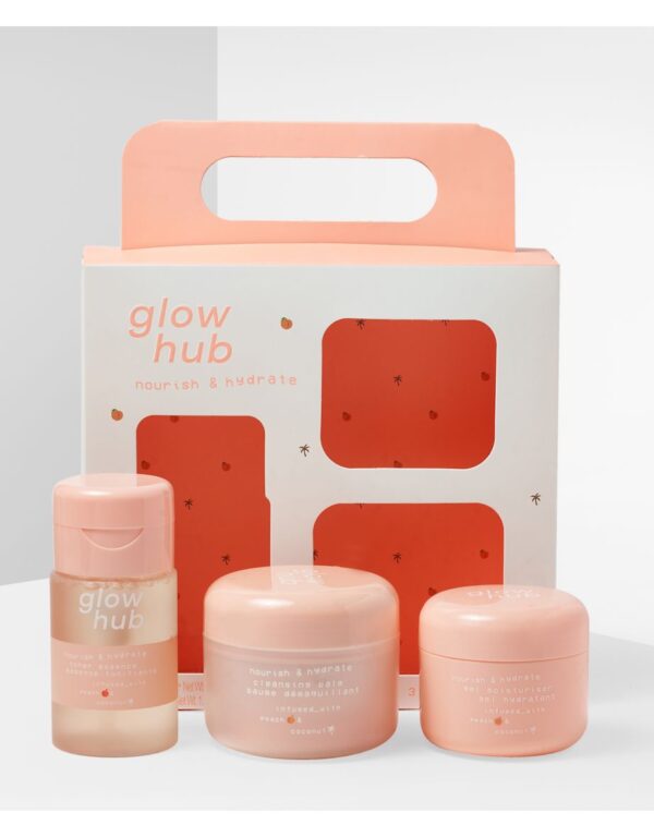 GLOW HUB nourish & hydrate 3 step set غلو هب سيت العناية بالبشرة