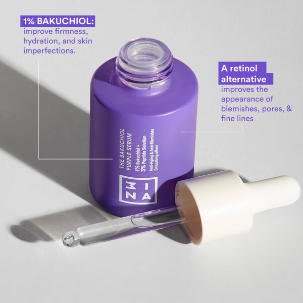 3INA THE BAKUCHIOL PURPLE SERUM سيروم الإشراقة للبشرة