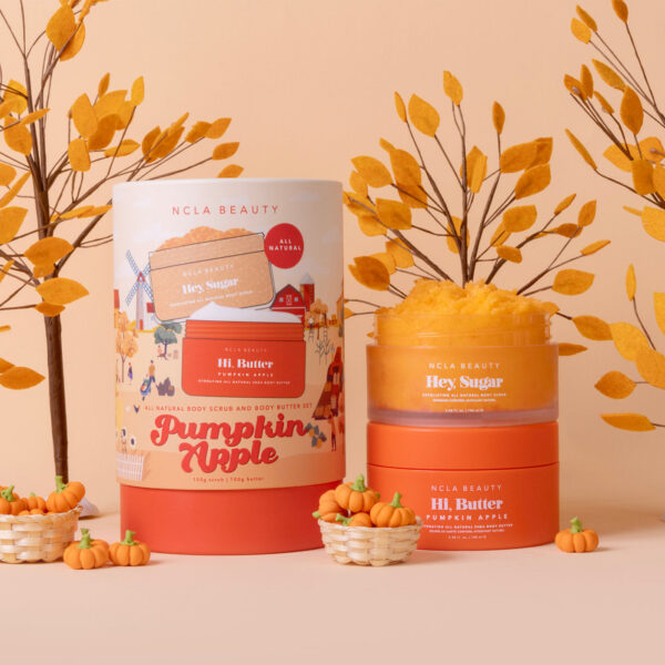 NCLA BEAUTY PUMPKIN APPLE BODY SCRUB + BODY BUTTER SET مجموعة العناية بالجسم - Image 2