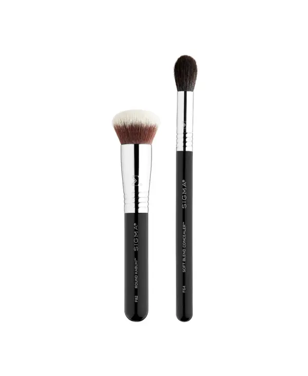 SIGMA BEAUTY Flawless Complexion Brush Duo  سكما مجموعة فرش للميكاب