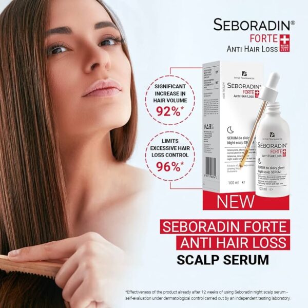 SEBORADIN Forte Night Scalp Serum for Women and Men 100ml سيبورادين فورتي مصل فروة الرأس الليلي للنساء والرجال - Image 2
