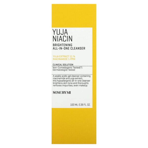 SOME BY MI Yuja Niacin, Brightening All-In-One Cleanser, 3.38 fl oz (100 ml) سوم باي مي غسول الكل في واحد - Image 2