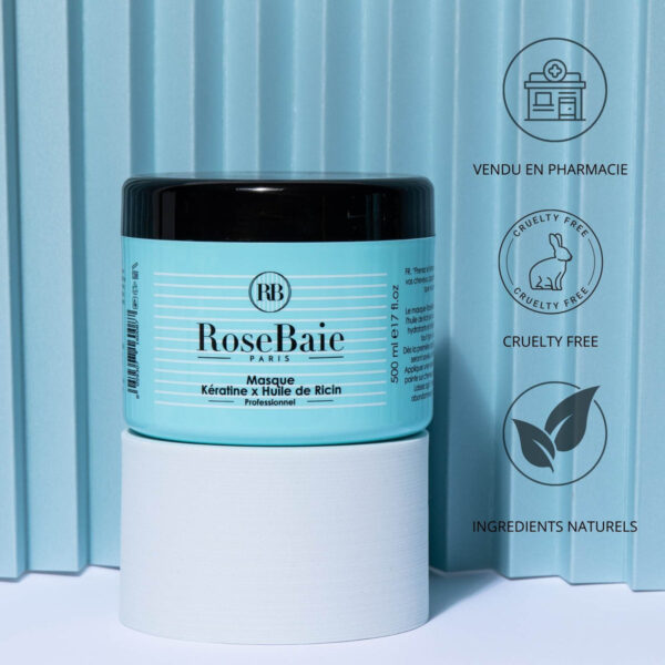 ROSEBAIE CASTOR MASK GROWTH & HYDRATION قناع الخروع للنمو والترطيب