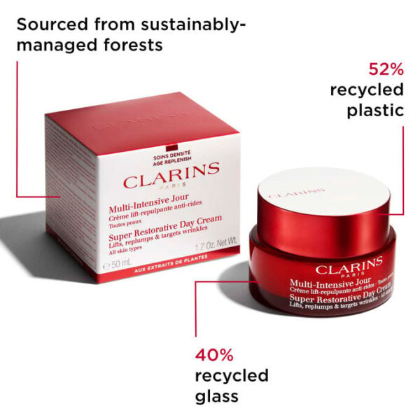 CLARINS Super Restorative Day Cream - Anti-Aging + Anti-Wrinkle Cream for Menopausal Skin 50ml كلارنس كريم نهاري مضاد للشيخوخة - Image 8