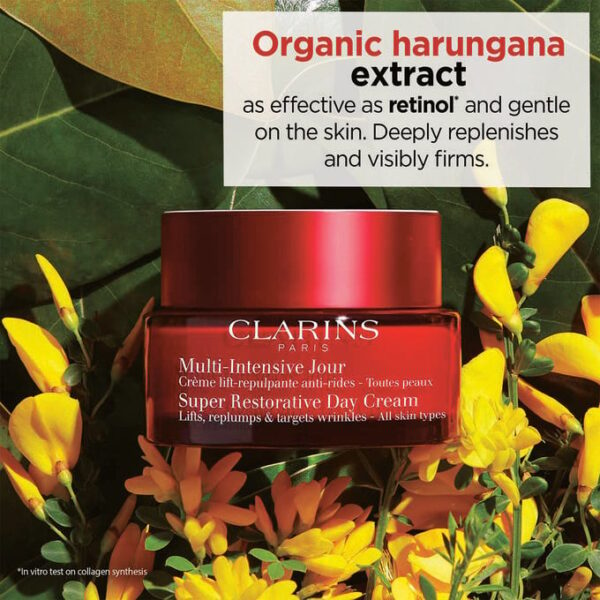 CLARINS Super Restorative Day Cream - Anti-Aging + Anti-Wrinkle Cream for Menopausal Skin 50ml كلارنس كريم نهاري مضاد للشيخوخة - Image 3