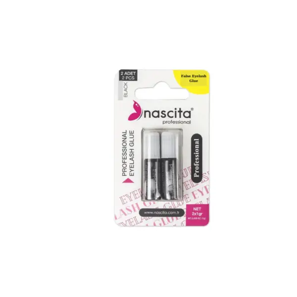 NASCITA PROFESSIONAL EYELASH GLUE DUO BLACK ناسيتا لاصق رموش ثنائي اسود