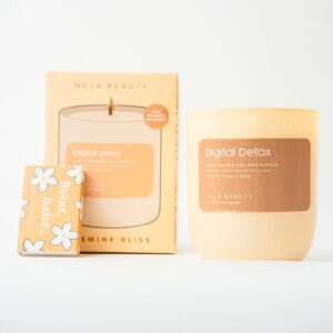 NCLA BEAUTY DIGITAL DETOX (JASMINE BLISS) SOY WAX CANDLE نكلا شمعة معطرة