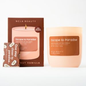 NCLA BEAUTY ESCAPE TO PARADISE (COCONUT VANILLA) SOY WAX CANDLE نكلا شمعة معطرة