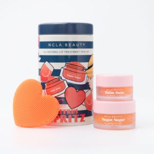 NCLA BEAUTY CITRUS SPRITZ LIP CARE DUO + LIP SCRUBBER نكلا مجموعة العناية بالشفاه