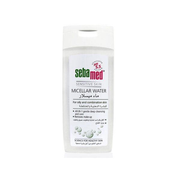 SEBAMED MICELLAR WATER FOR OILY & COMBINATION SKIN 200ML سيباميد ماء ميسيلار للبشرة الدهنية و المختلطة