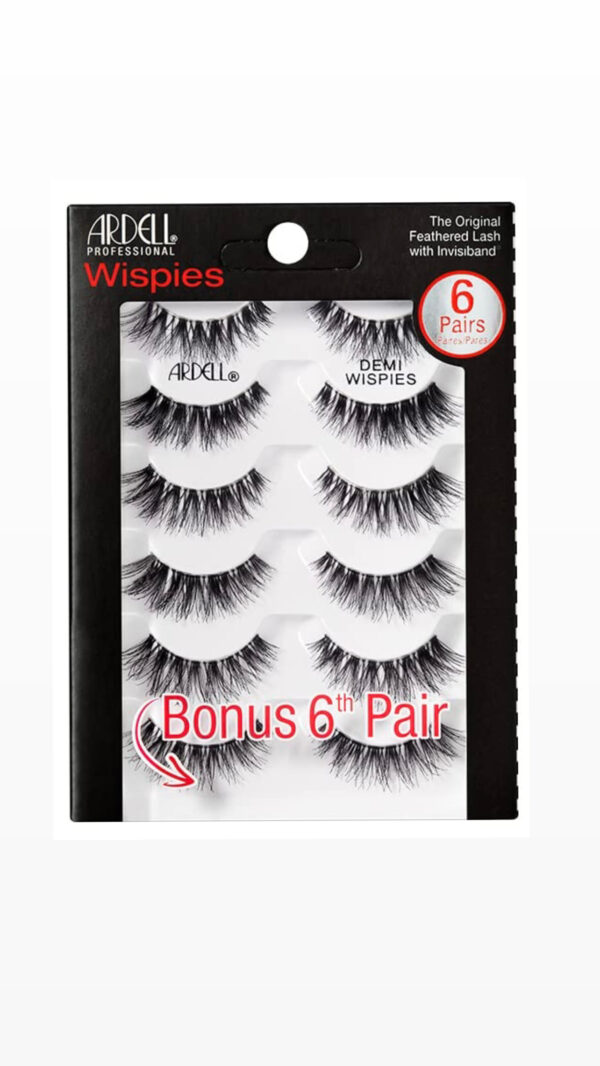 ARDELL Demi Wispies False Eyelashes - 6 pair رموش اصطناعية للعيون